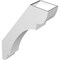 Ekena Millwork 6-in. W x 22-in. D x 34-in. H Olympic Architectural Grade PVC Knee Brace BRCP06X22X34OLY - alternate 2